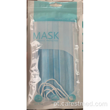 Embalagem de bolsa máscara facial descartável para uso civil